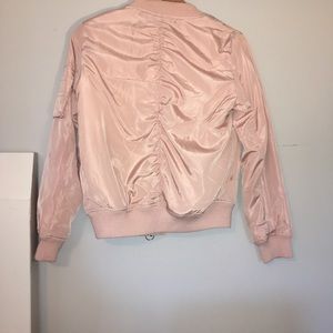 Pink bomber jacket